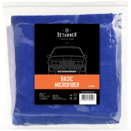 DETURNER BASIC MICROFIBER 40x40 350gsm uniwersalna mikrofibra bezszwowa