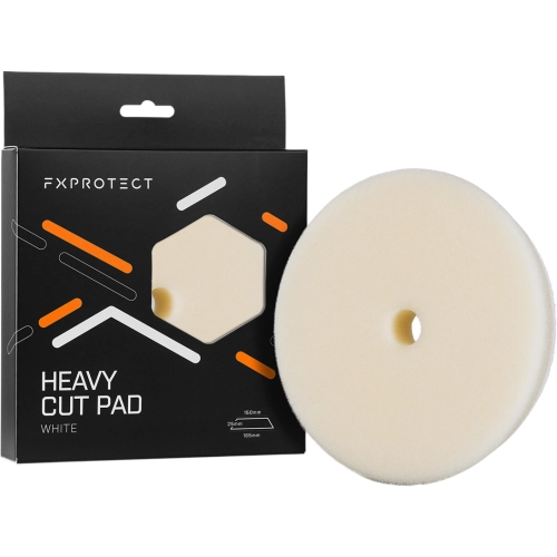 FX PROTECT HEAVY CUT PAD WHITE 150/165mm mocno tnący pad polerski