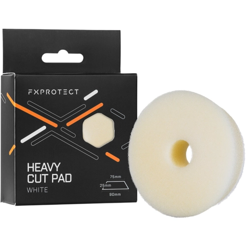 FX PROTECT HEAVY CUT PAD WHITE 75/90mm mocno tnący pad polerski