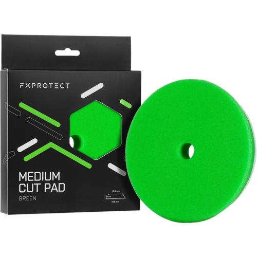 FX PROTECT MEDIUM CUT GREEN PAD 150/165mm średnio tnący pad polerski