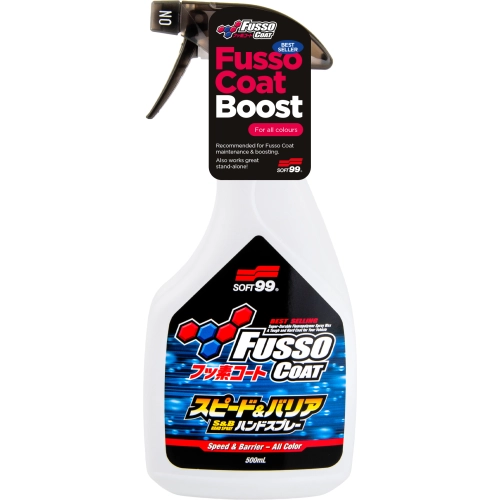 SOFT99 FUSSO COAT SPEED & BARRIER HAND SPRAY 500ml quick detailer na lakier
