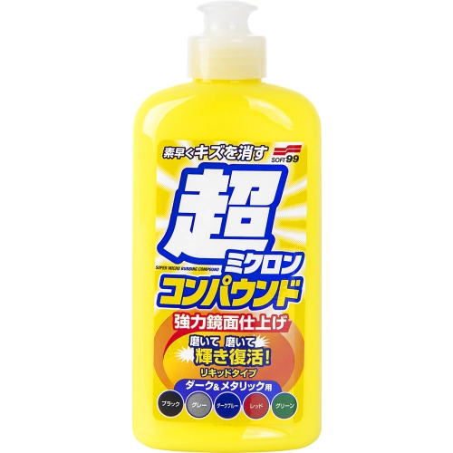 SOFT99 MICRO LIQUID COMPOUND SET DARK 250ml cleaner do lakieru