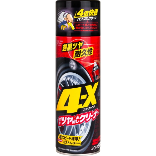 SOFT99 4-X TIRE CLEANER 470ml dressing do opon w sprayu
