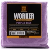WORK STUFF WORKER 5-PACK PURPLE 40x40cm 320gsm uniwersalna mikrofibra bezszwowa