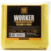 WORK STUFF WORKER 5-PACK YELLOW 40x40cm 320gsm uniwersalna mikrofibra bezszwowa
